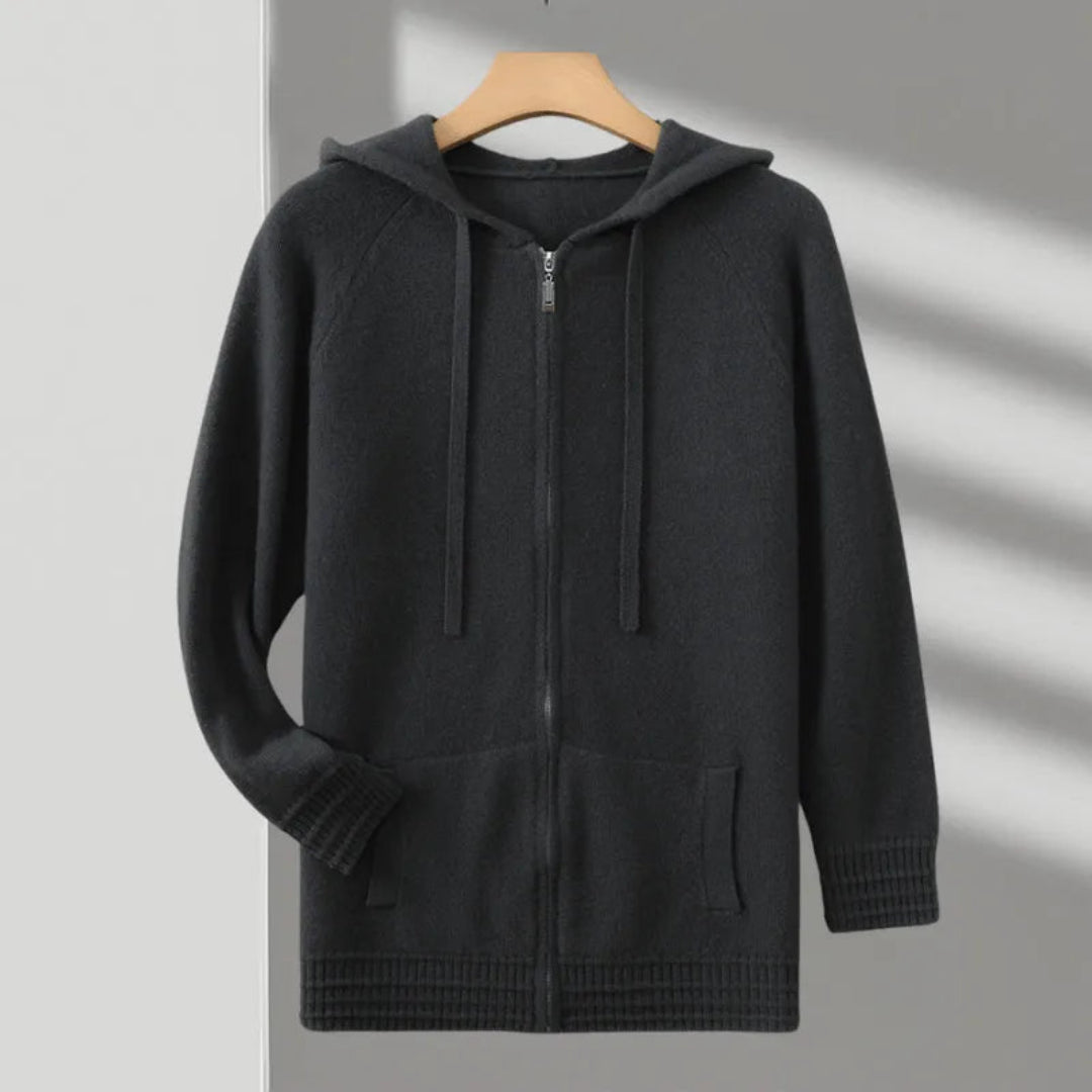 Herren Hoodie mit Kapuze und Reißverschluss 3