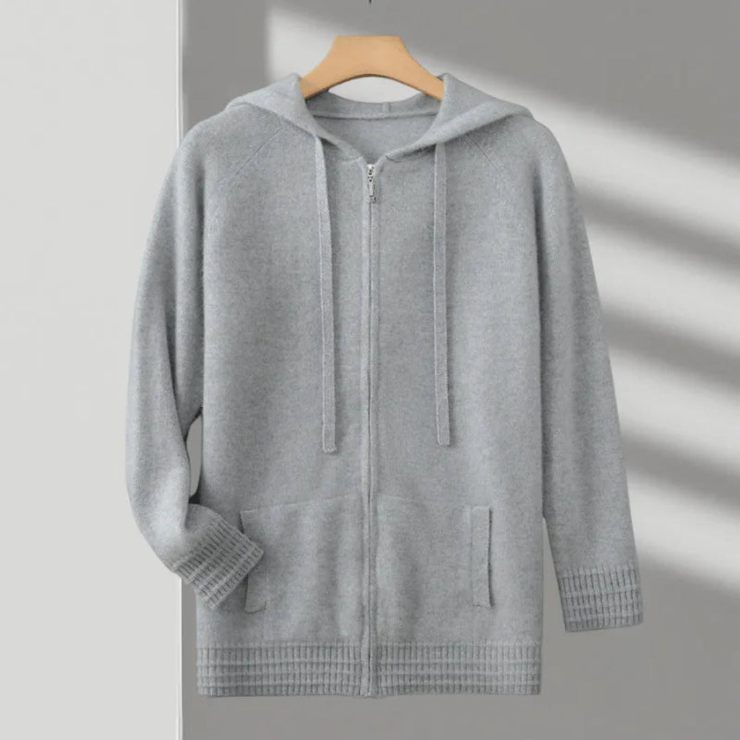 Herren Hoodie mit Kapuze und Reißverschluss 4