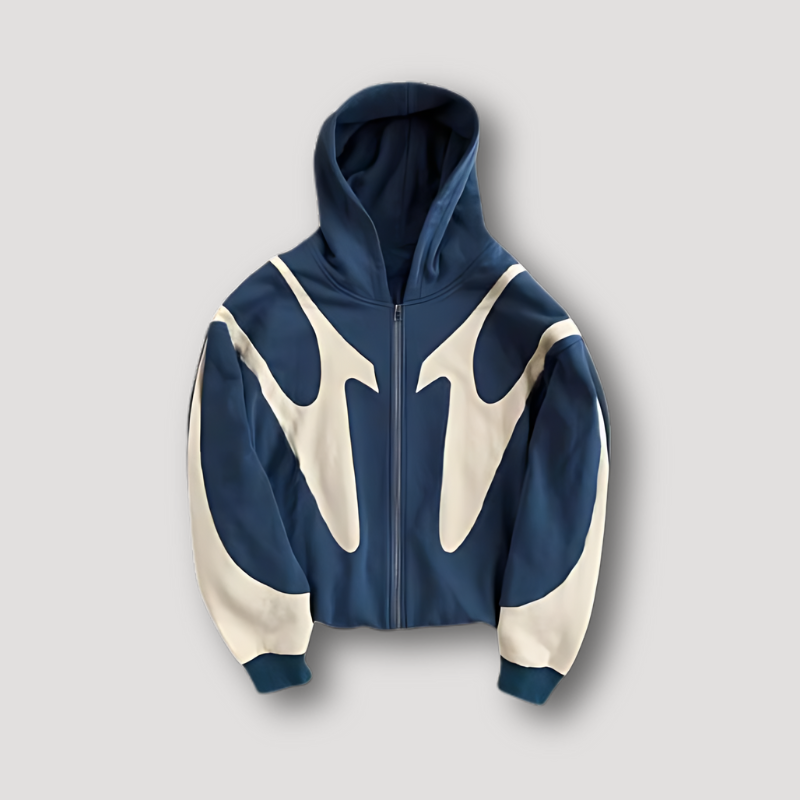 Herren Hoodie mit Reißverschluss im Streetwear-Stil 0