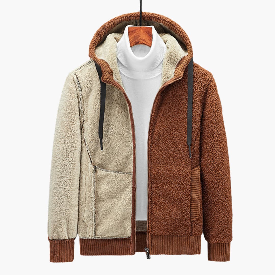 Herren Hoodie mit Reißverschluss und gefütterter Kapuze 2