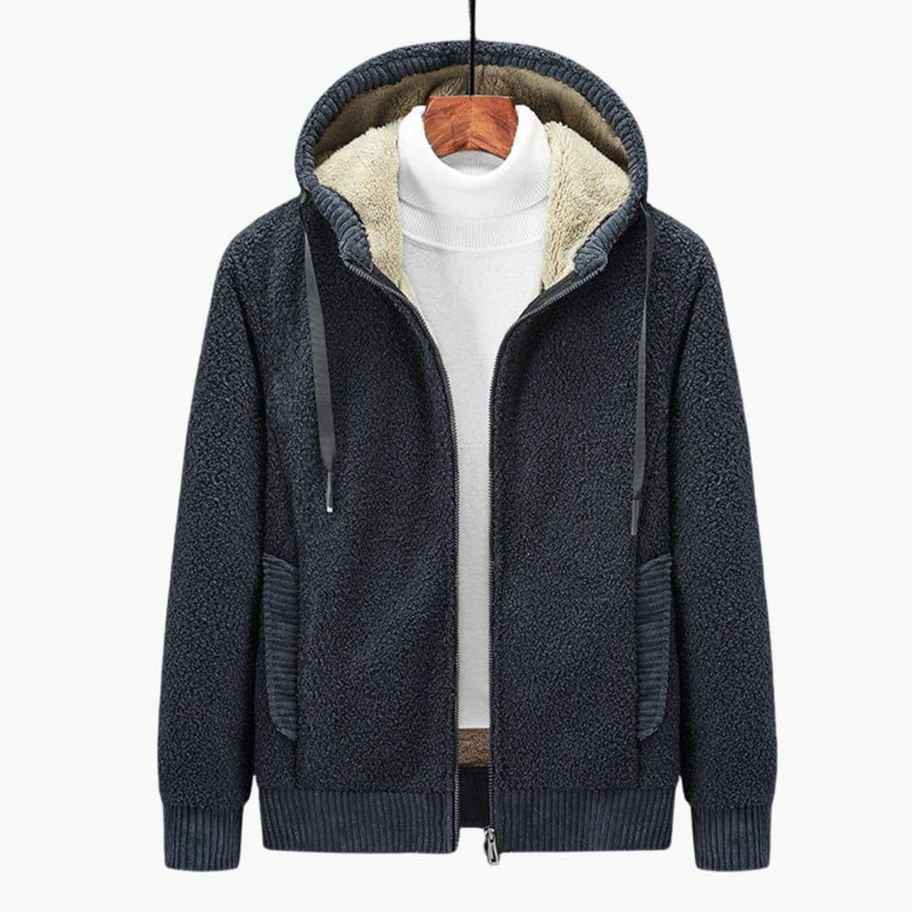 Herren Hoodie mit Reißverschluss und gefütterter Kapuze 4