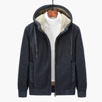 Herren Hoodie mit Reißverschluss und gefütterter Kapuze 4