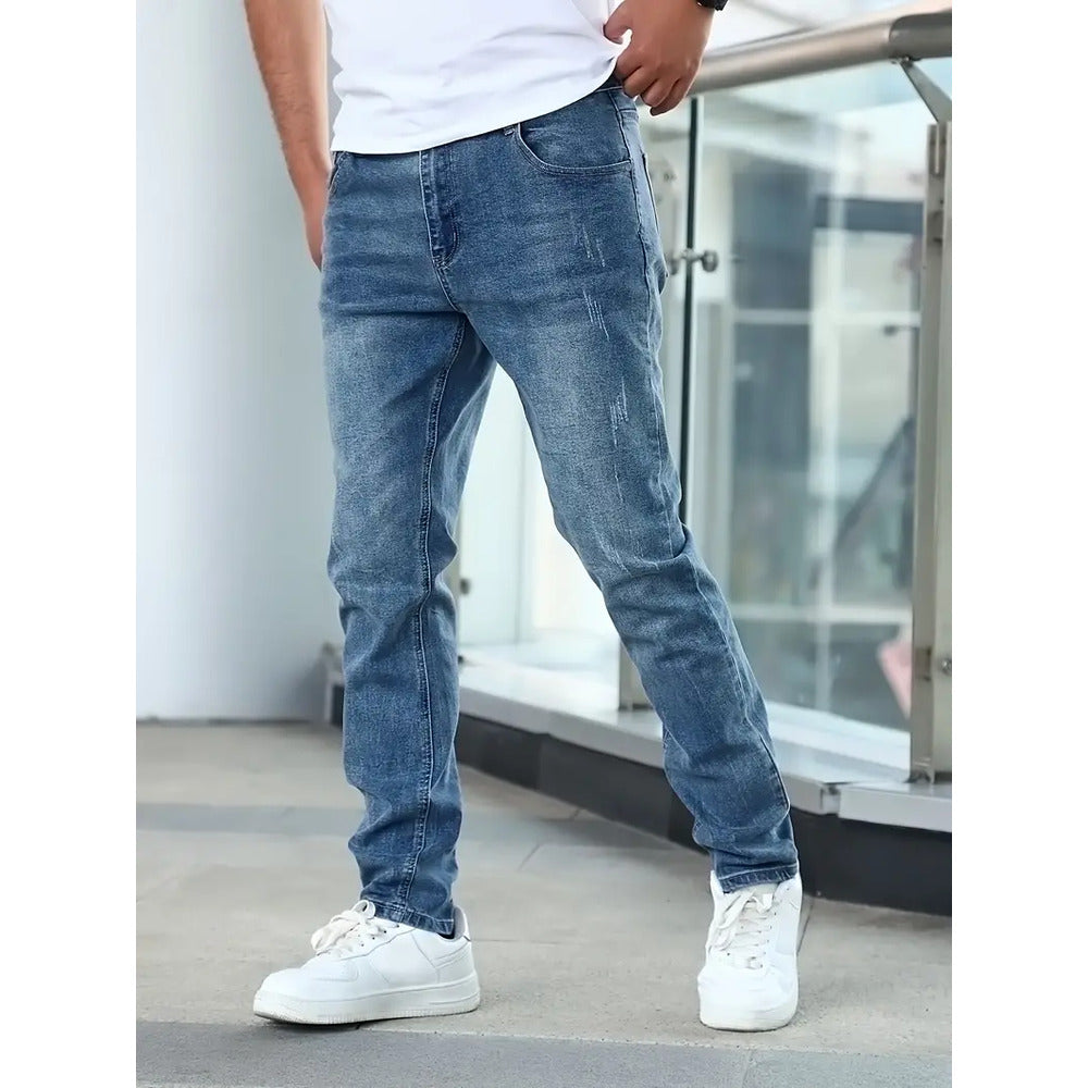 Herren Jeans im Lässigen Stil mit Taschen aus Hochwertigem Denim 1