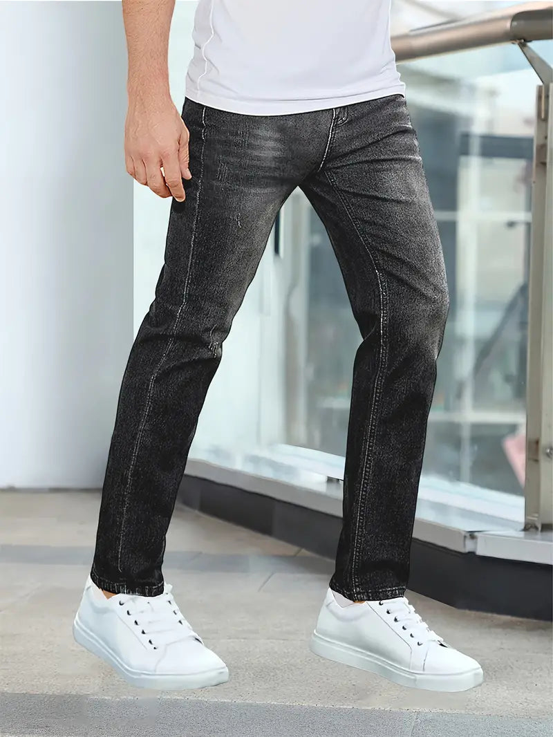 Herren Jeans im Lässigen Stil mit Taschen aus Hochwertigem Denim 3