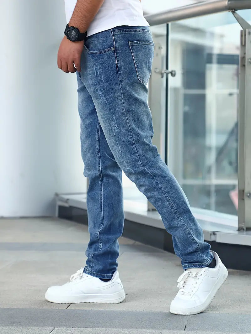 Herren Jeans im Lässigen Stil mit Taschen aus Hochwertigem Denim 4