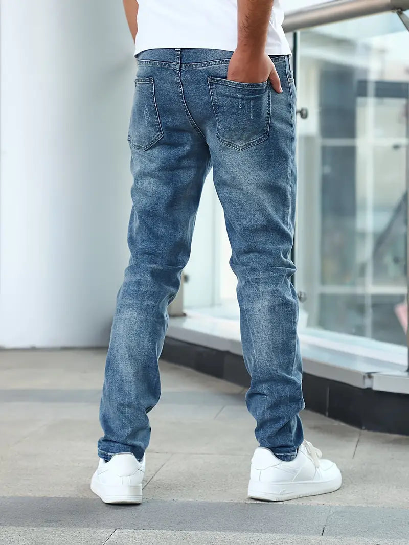 Herren Jeans im Lässigen Stil mit Taschen aus Hochwertigem Denim 5