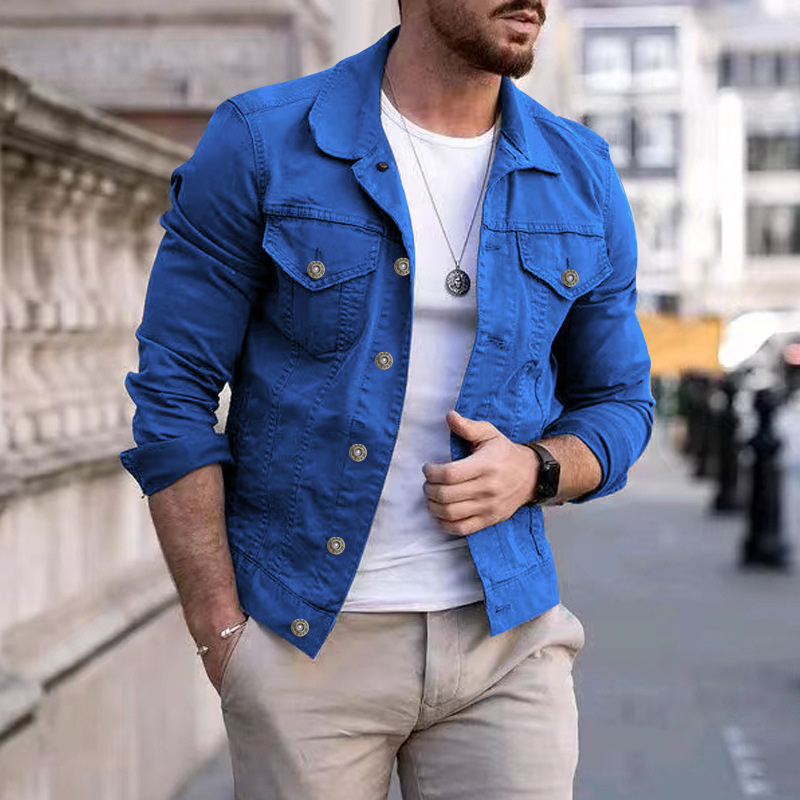 Herren Jeansjacke im klassischen Stil 1