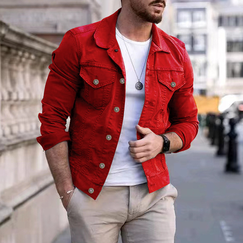Herren Jeansjacke im klassischen Stil 4