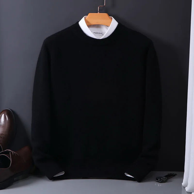 Herren Kaschmirpullover mit elegantem Design 0