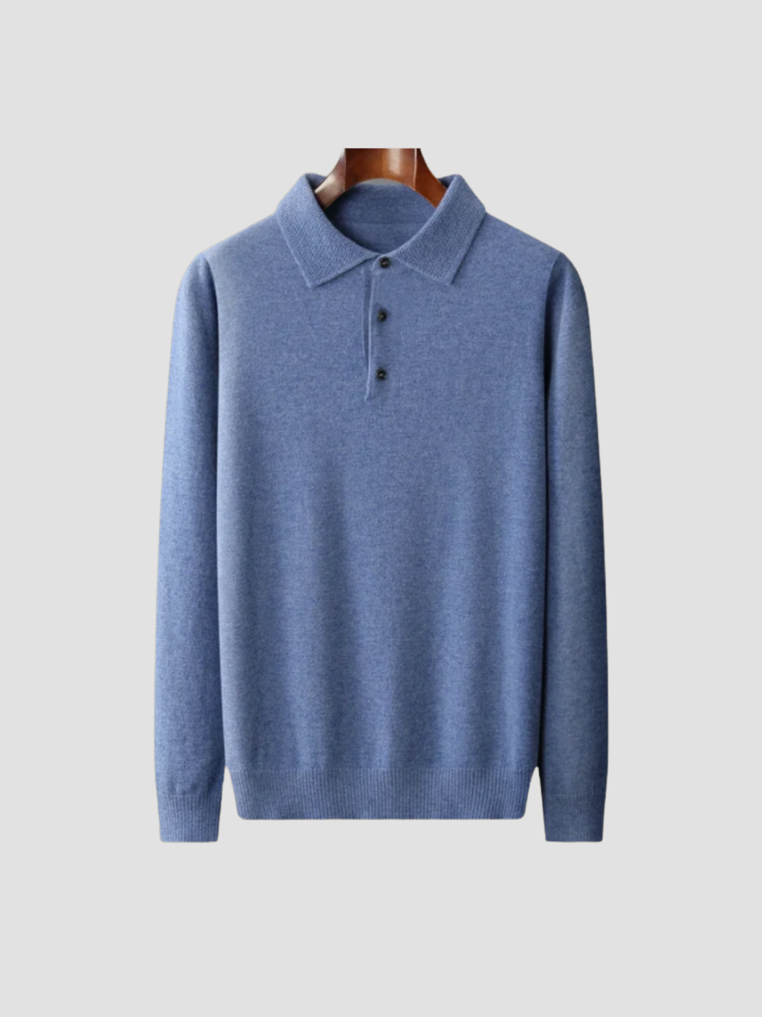Herren Langarm-Polo Shirt mit modernem Design 0