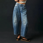 Herren Lässige Weite Jeans für Komfort 0