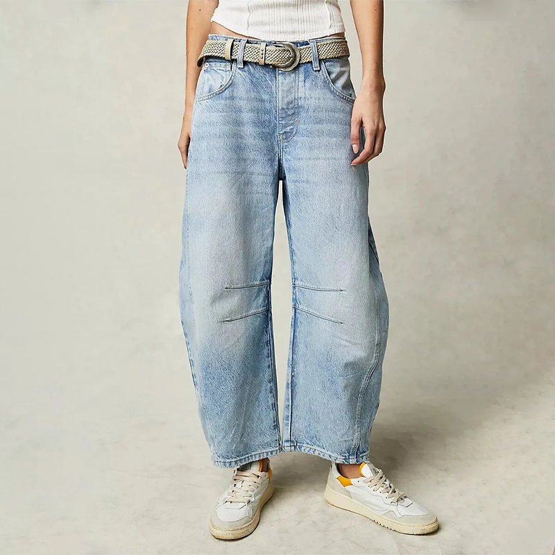 Herren Lässige Weite Jeans für Komfort 1