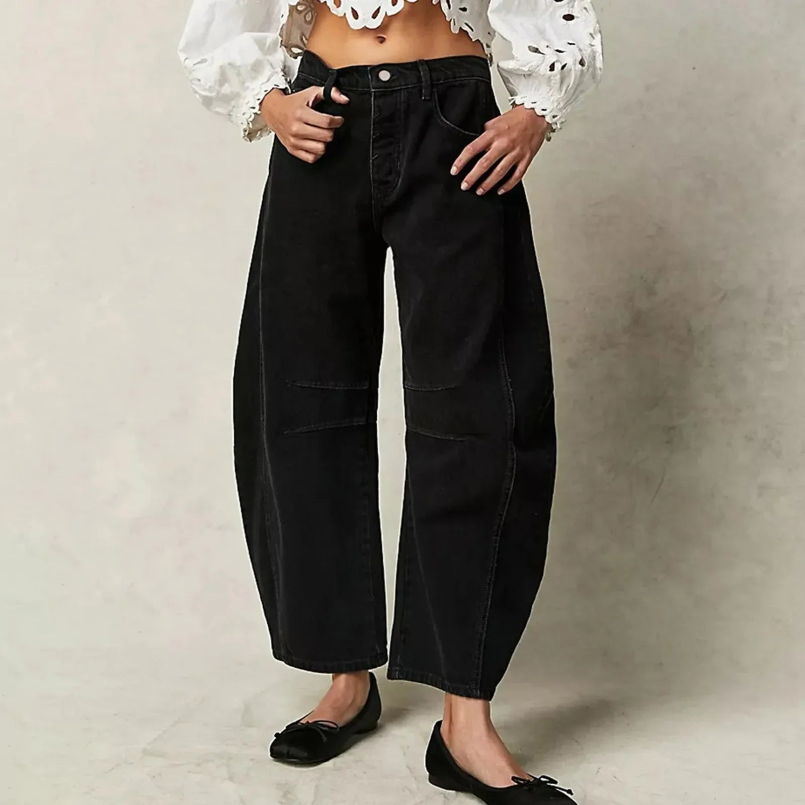 Herren Lässige Weite Jeans für Komfort 3