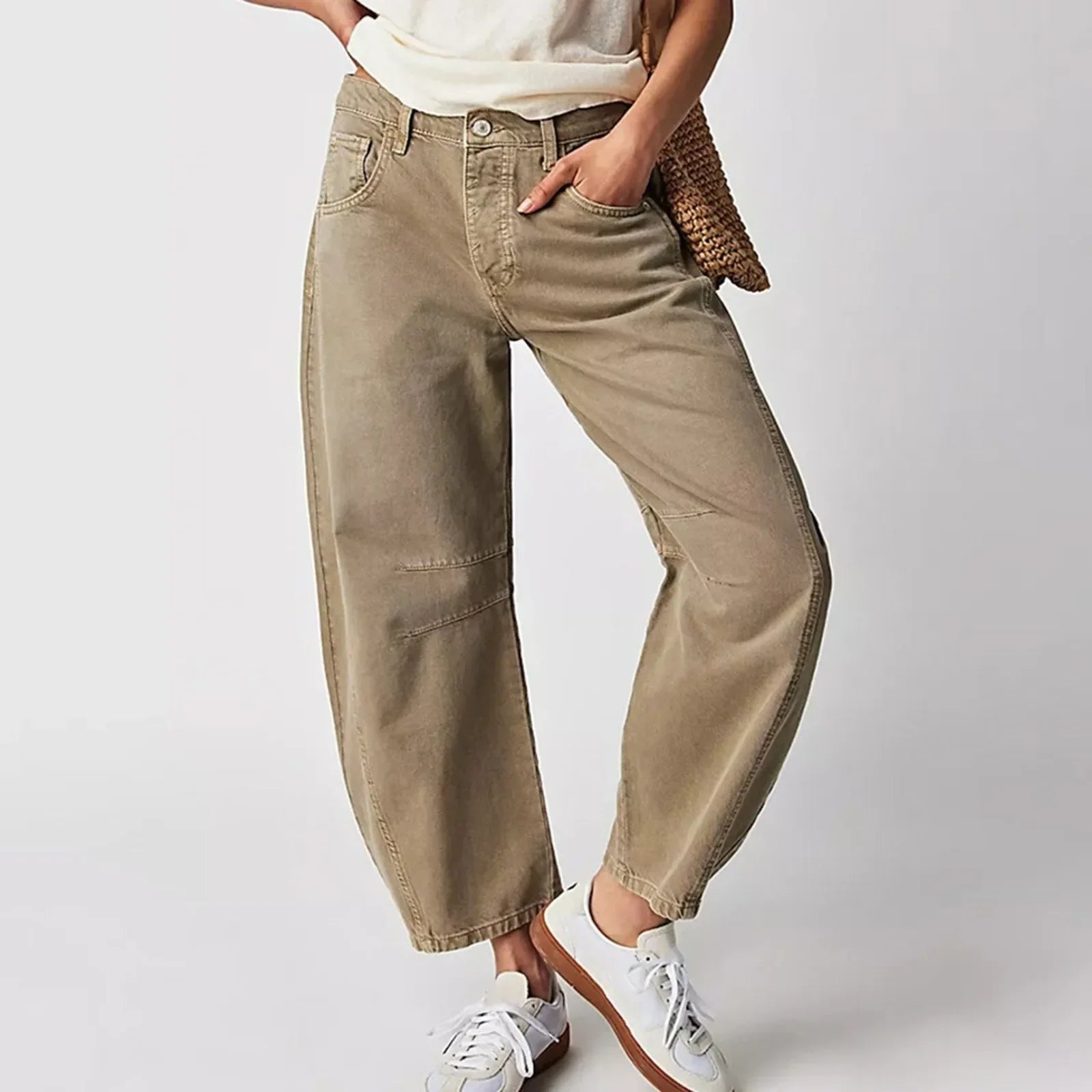 Herren Lässige Weite Jeans für Komfort 5