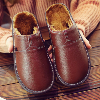 Herren Leder Pantoffeln 1
