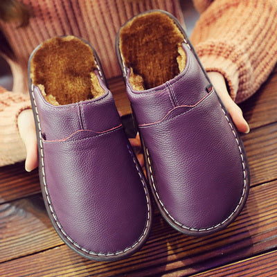 Herren Leder Pantoffeln 4