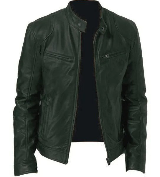 Herren Lederjacke Stilvoll und Warm für Kühle Tage 11