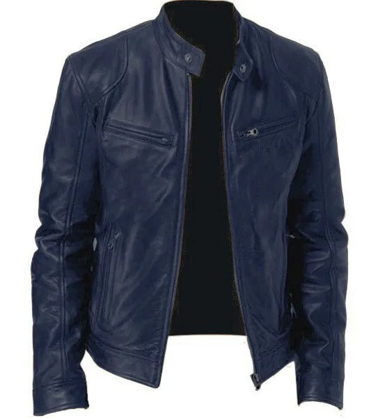 Herren Lederjacke Stilvoll und Warm für Kühle Tage 5