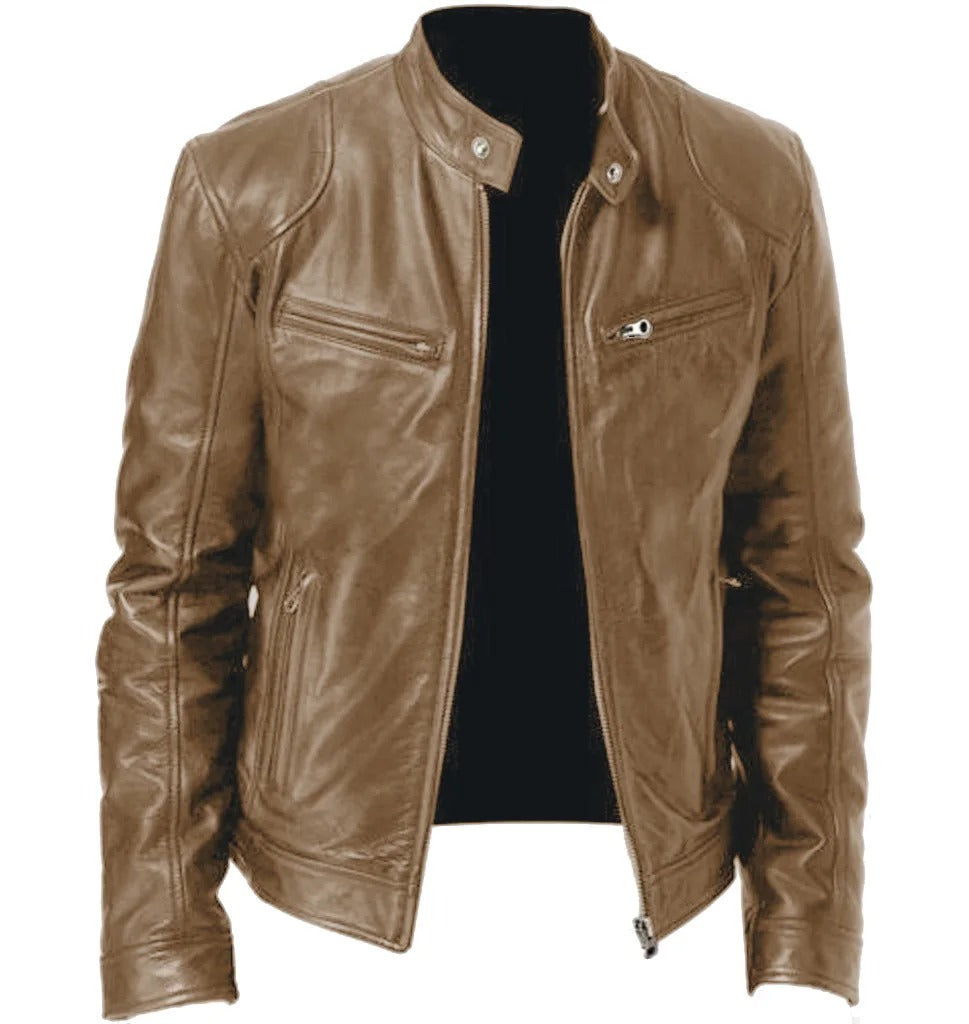 Herren Lederjacke Stilvoll und Warm für Kühle Tage 6