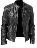 Herren Lederjacke Stilvoll und Warm für Kühle Tage 8