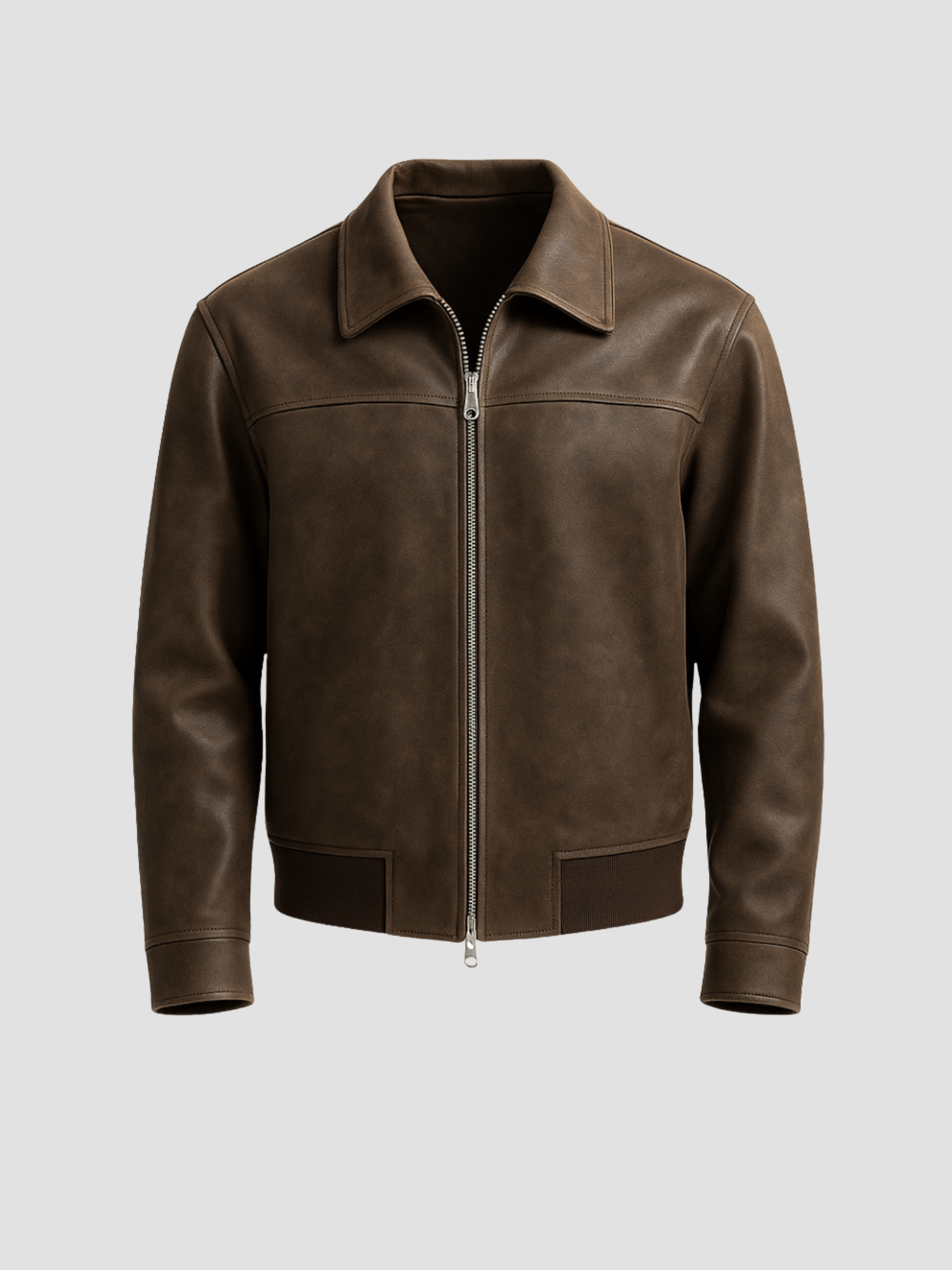 Herren Lederjacke im Klassischen und Modernen Stil 0