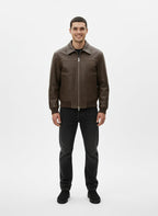Herren Lederjacke im Klassischen und Modernen Stil 1