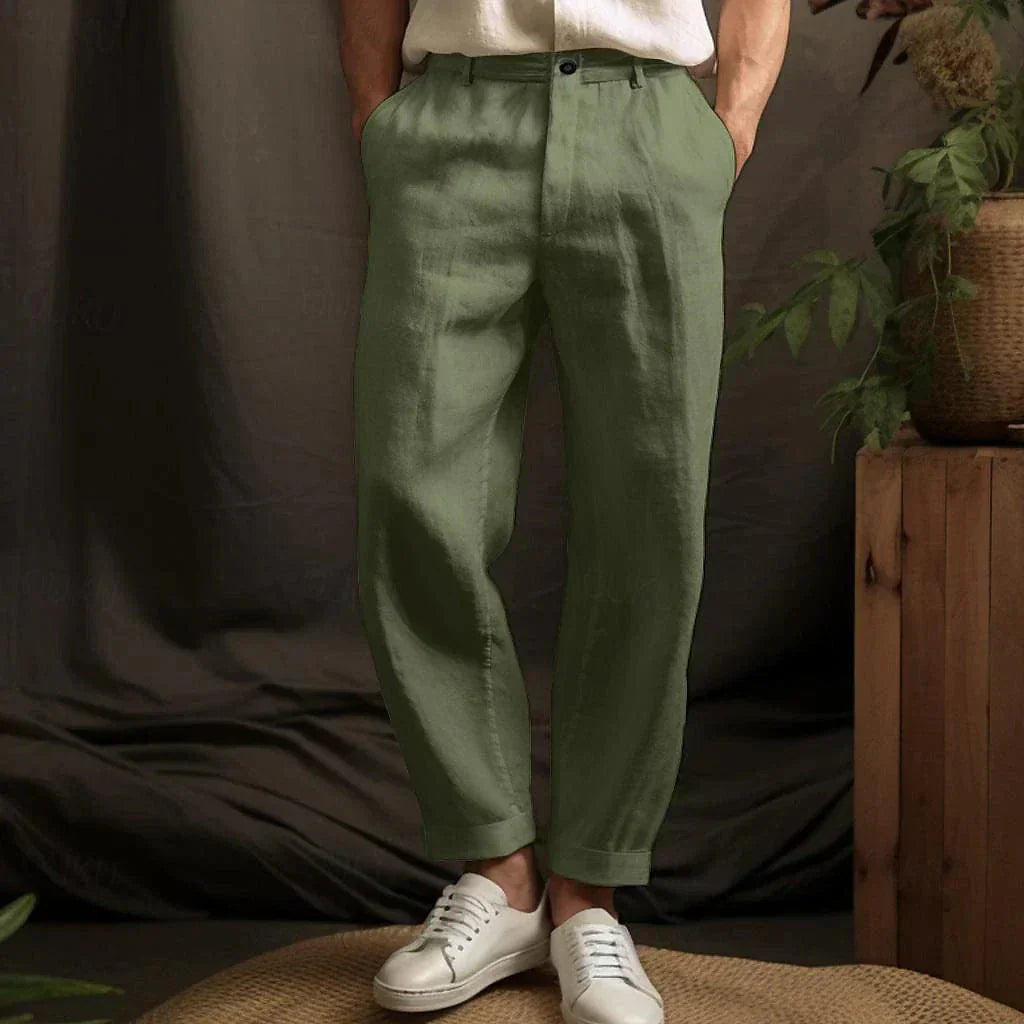 Herren Leinenhose im modernen Design 7