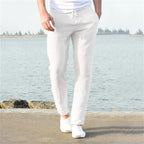 Herren Leinenhose mit Kordelzug 1