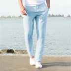Herren Leinenhose mit Kordelzug 11