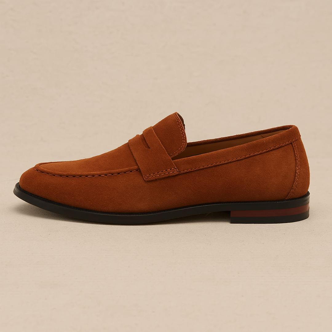 Herren Loafer Schuhe aus Wildleder für legere und formelle Anlässe 1