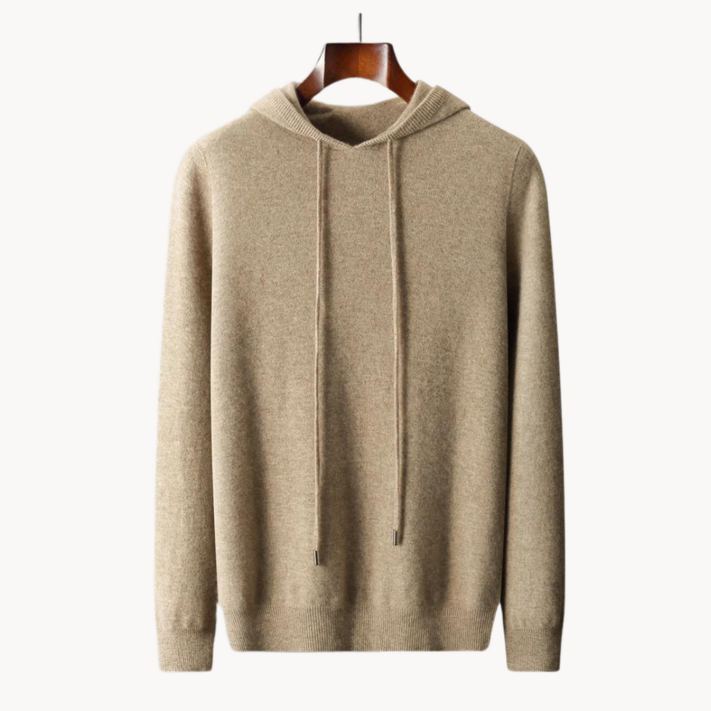 Herren Merino Strick Kapuzenpullover 1