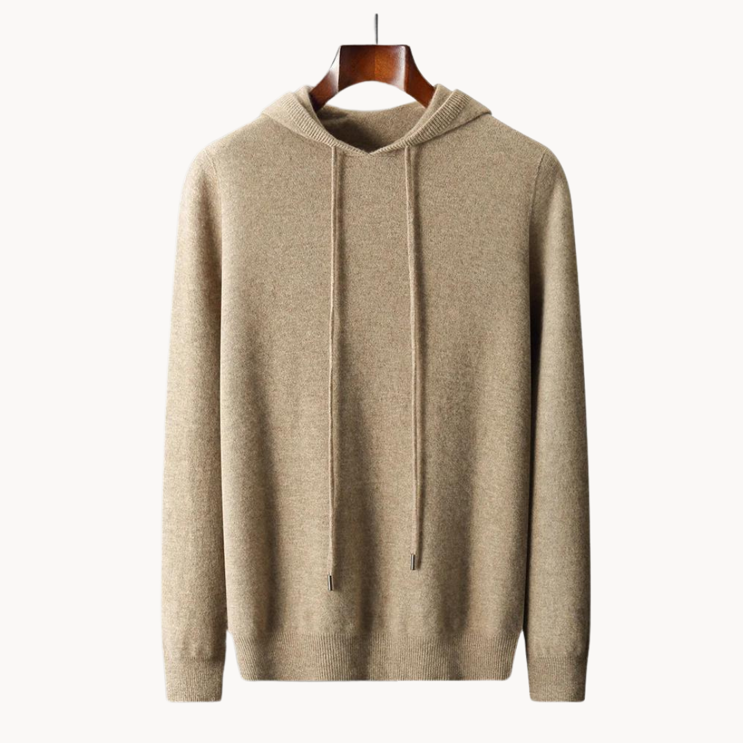 Herren Merino Strick Kapuzenpullover 1