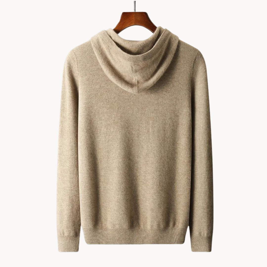 Herren Merino Strick Kapuzenpullover 4