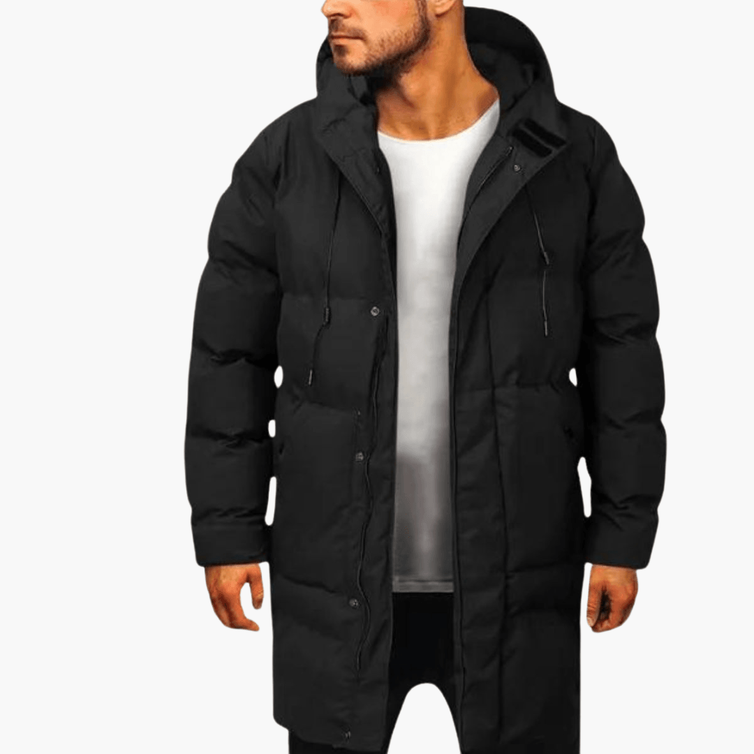 Herren Parka mit Kapuze und Wärmeisolierung für Winter 0