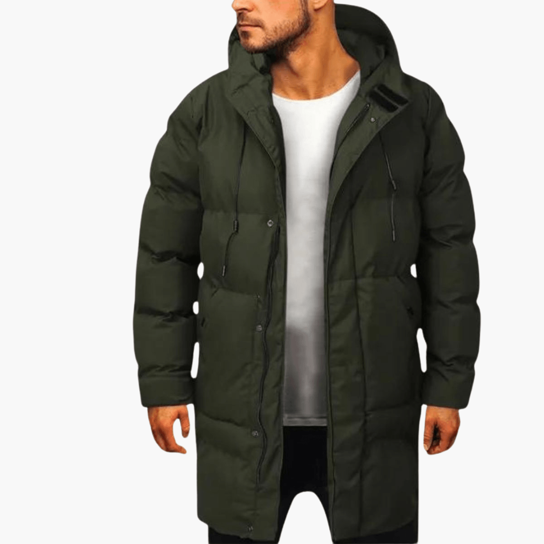 Herren Parka mit Kapuze und Wärmeisolierung für Winter 1