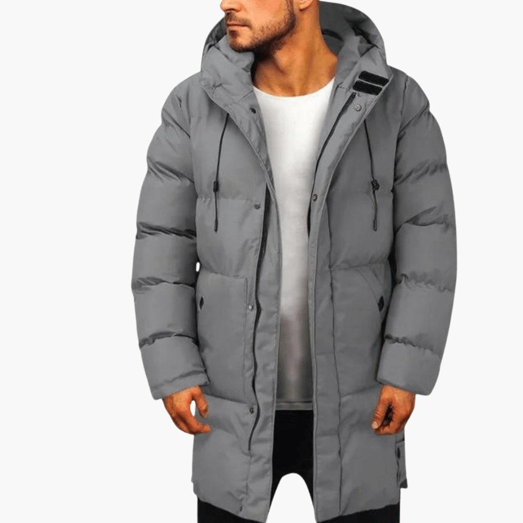 Herren Parka mit Kapuze und Wärmeisolierung für Winter 2