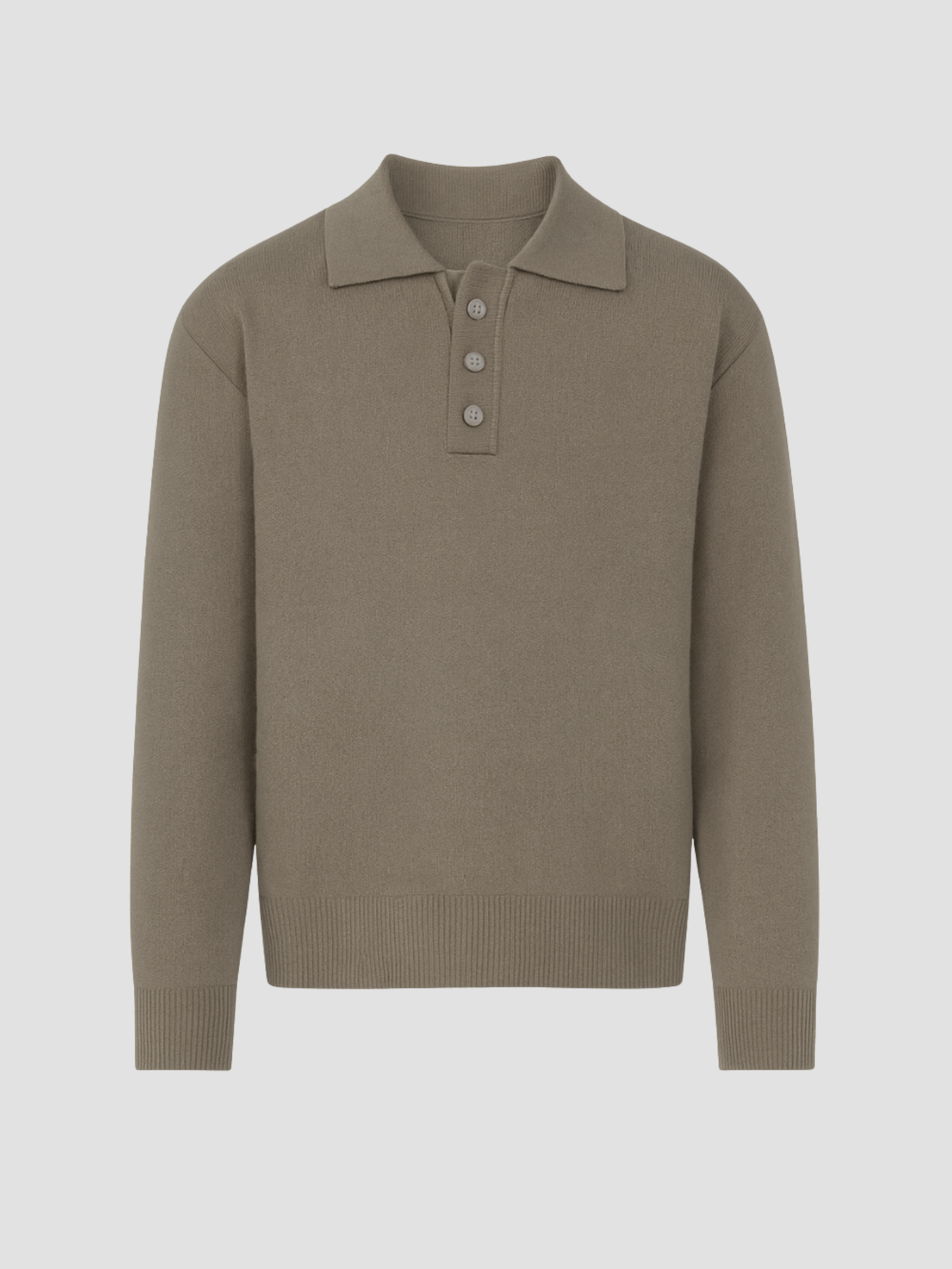 Herren Poloshirt Langarm im Modernen Klassischen Stil 0