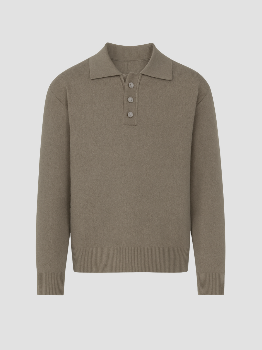 Herren Poloshirt Langarm im Modernen Klassischen Stil 0