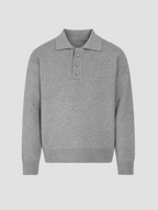 Herren Poloshirt Langarm im Modernen Klassischen Stil 2