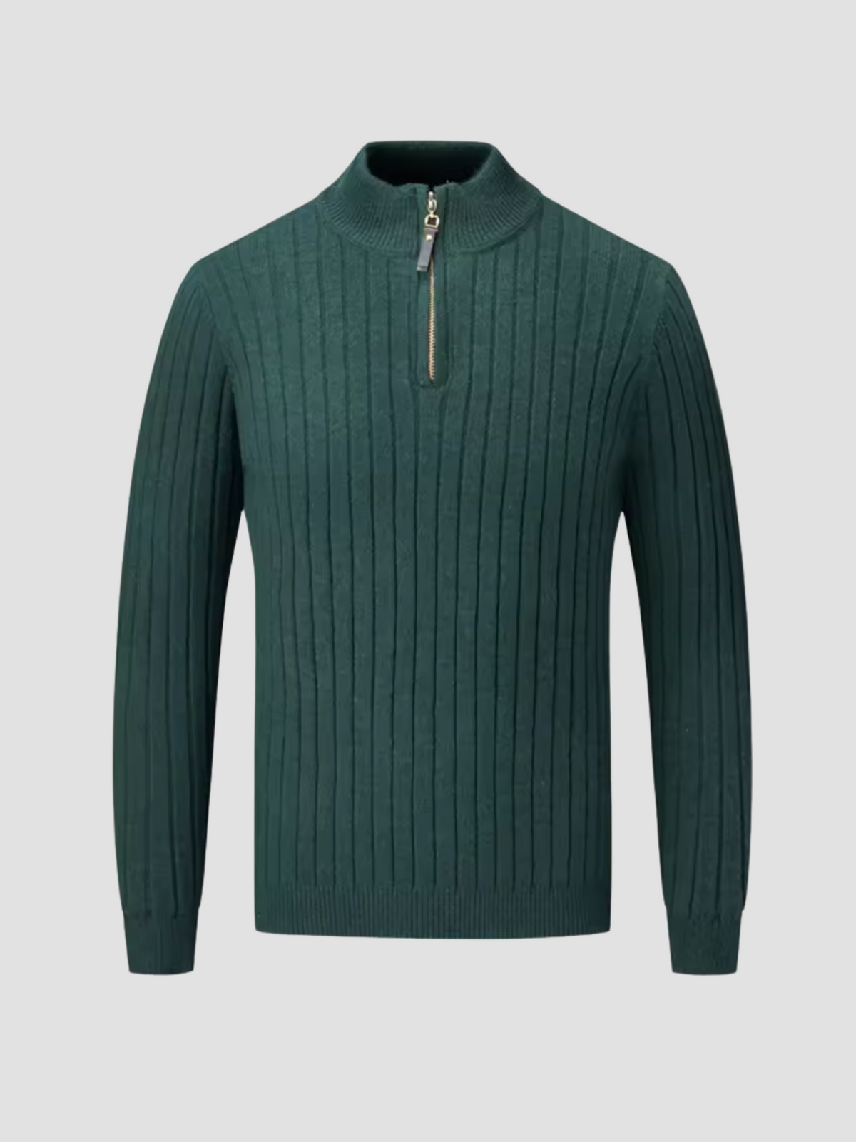 Herren Pullover mit Halbem Reißverschluss aus Hochwertigem Stoff 0