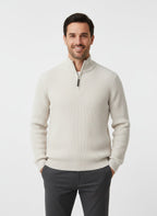 Herren Pullover mit Halbem Reißverschluss aus Hochwertigem Stoff 3
