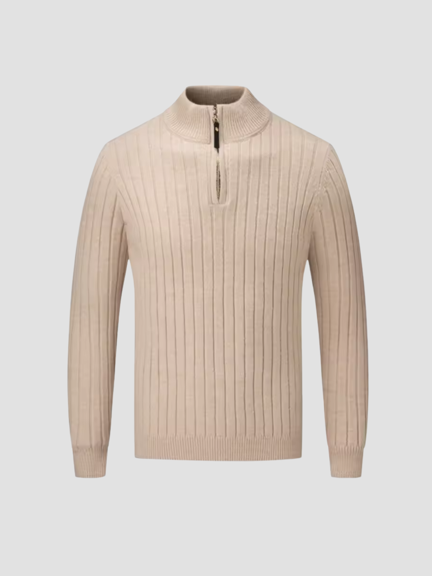 Herren Pullover mit Halbem Reißverschluss aus Hochwertigem Stoff 6