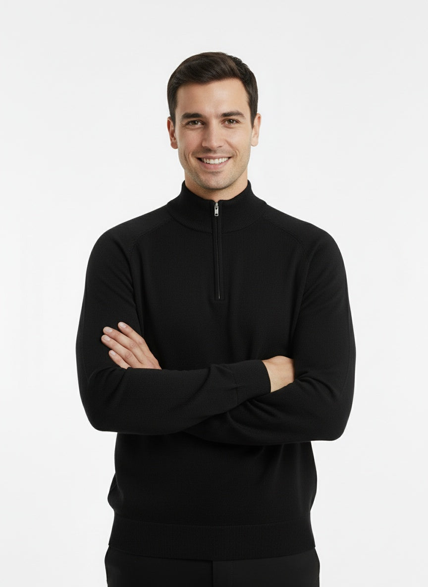 Herren Pullover mit Halbem Reißverschluss für Alltag und Freizeit 7