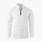 Herren Pullover mit Stehkragen und halbem Reißverschluss 0