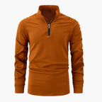Herren Pullover mit Stehkragen und halbem Reißverschluss 2