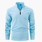 Herren Pullover mit Stehkragen und halbem Reißverschluss 3