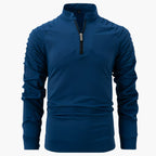 Herren Pullover mit Stehkragen und halbem Reißverschluss 4