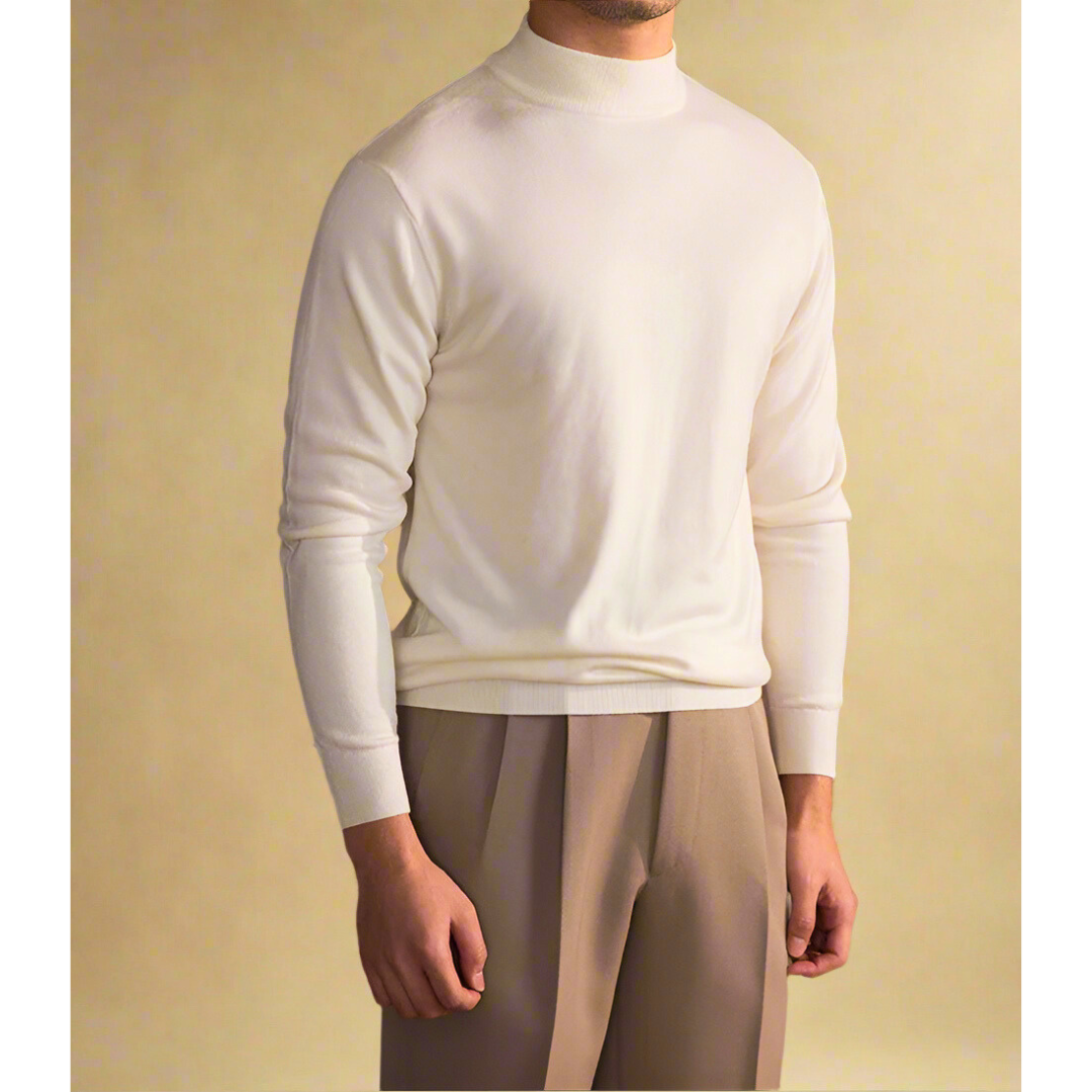 Herren Rollkragenpullover aus Hochwertiger Wolle 3