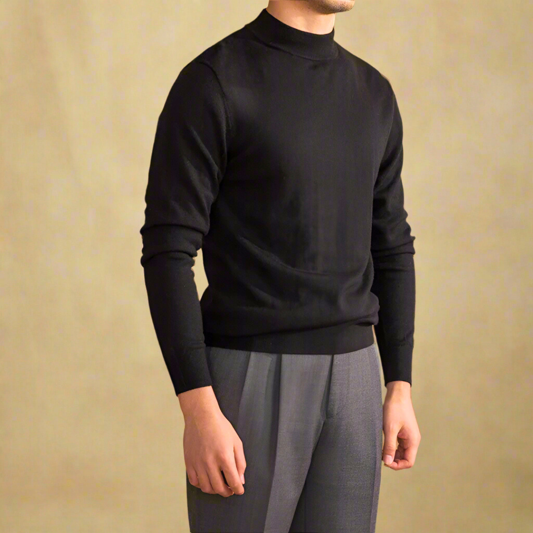 Herren Rollkragenpullover aus Hochwertiger Wolle 5