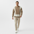 Herren Rollkragenpullover mit Geometrischem Muster 1